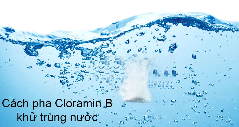 Cách pha Cloramin B khử trùng nước