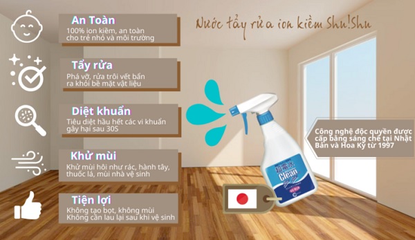 Có Nên Mua Nước Tẩy Rửa Ion Kiềm Clean Shu Shu Hay Không?