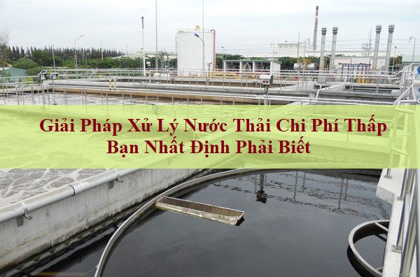 Giải Pháp Xử Lý Nước Thải Chi Phí Thấp Bạn Nhất Định Phải Biết