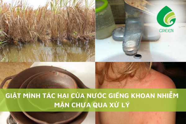 Giật Mình Tác Hại Của Nước Giếng Khoan Nhiễm Mặn Chưa Qua Xử Lý