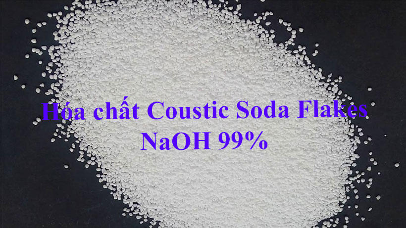 Pha chế hóa chất xử lý nước thải Xút vảy Coustic Soda Flakes NaOH 99%