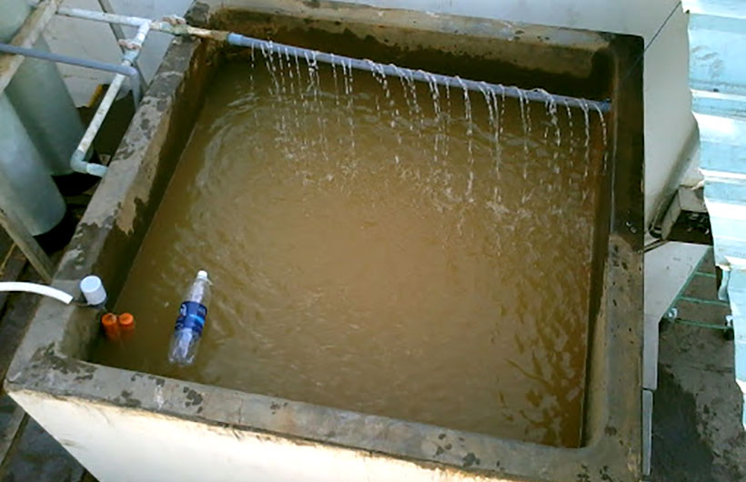 Xử lý nước nhiễm mangan bằng bể lọc nước giếng khoan