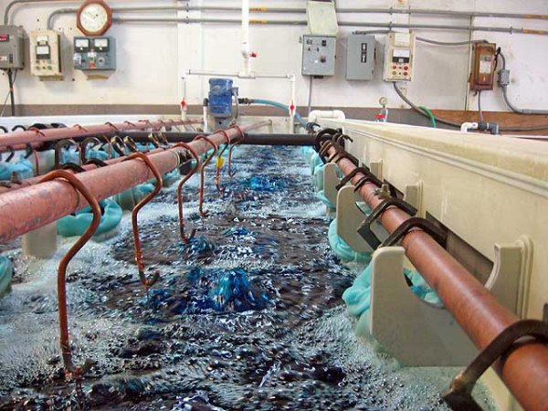 Công nghệ 11, Xử lí nước thải mạ kẽm